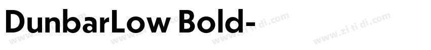 DunbarLow Bold字体转换 DunbarLow Bold字体转换